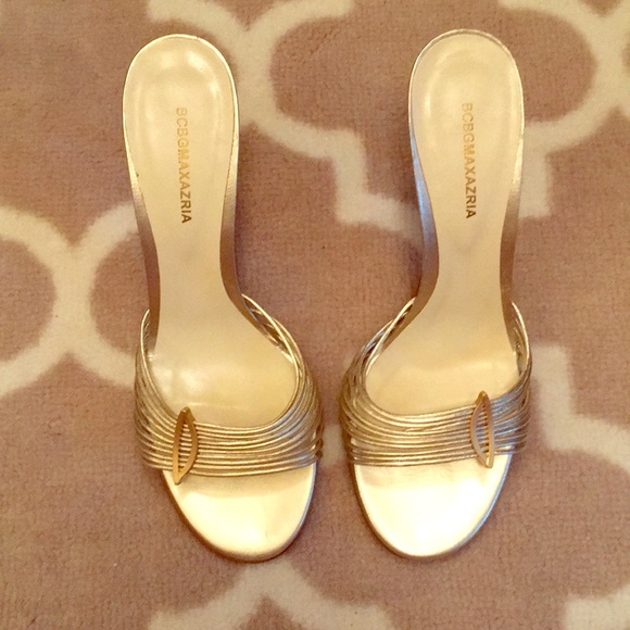 BCBGMaxAzria Shoes - Gold BCBG heels
